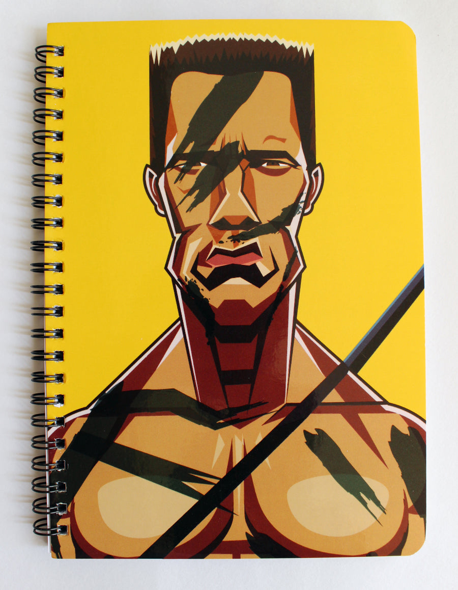 Arnold Schwarznegger Art Cover Notebook by Prasad Bhat