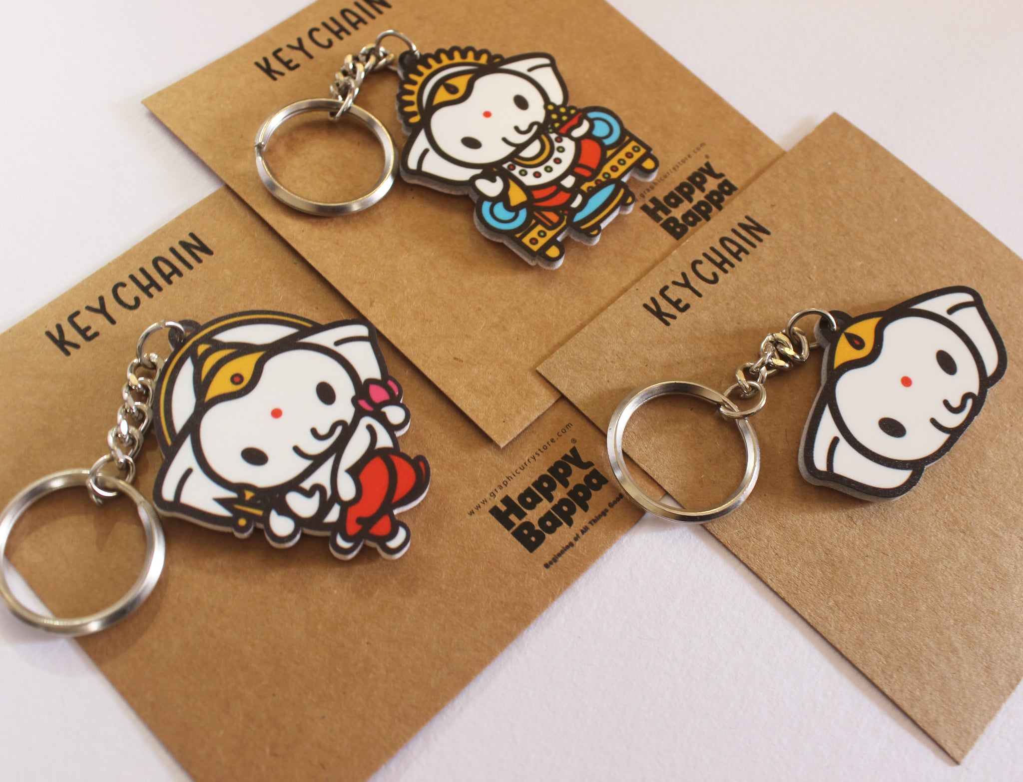 Assorted Bappa Keychain Set - Graphicurry Store