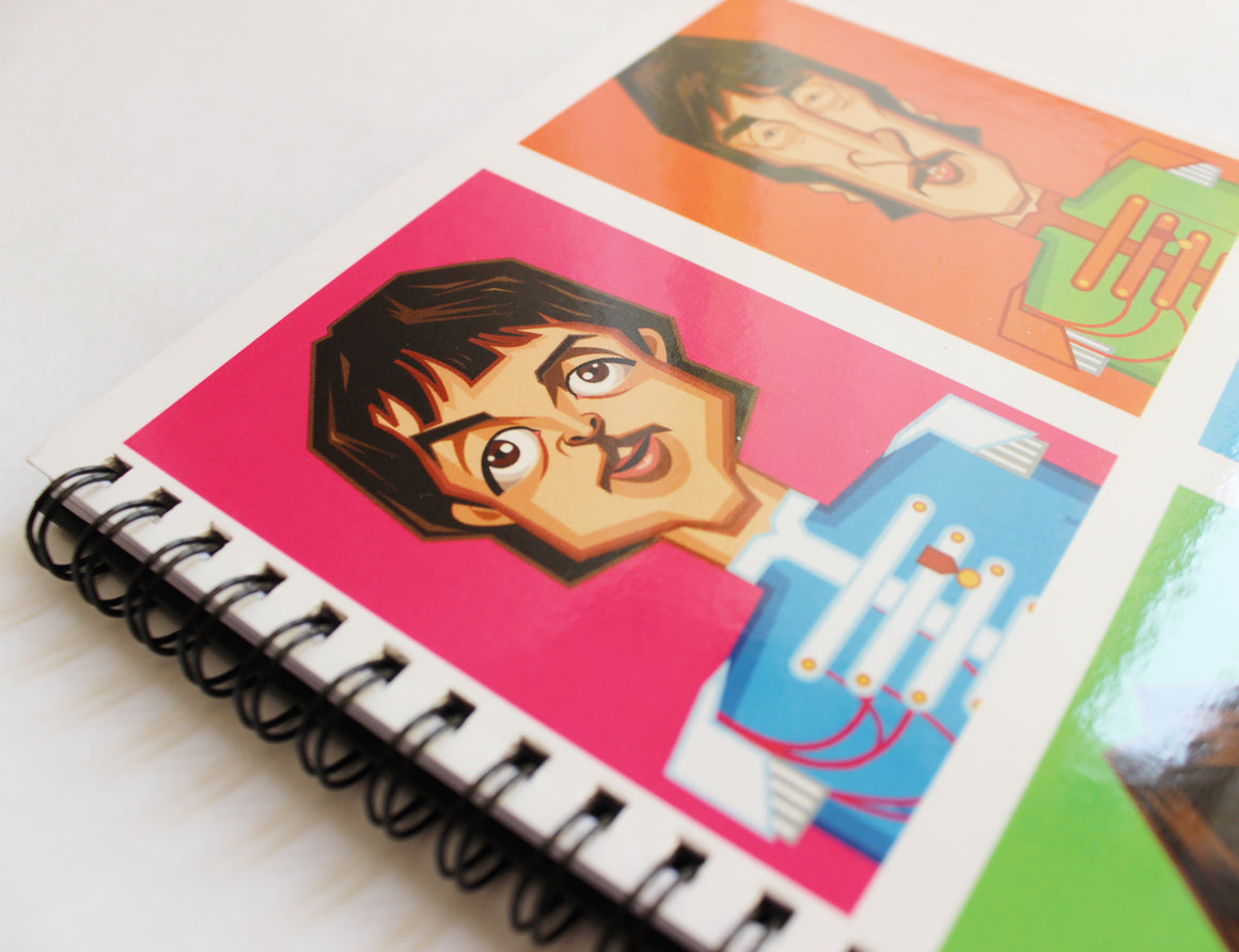 The Beatles Caricature Art Cover Notebook by Prasad Bhat