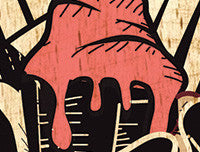 I Drink Your Milkshake Stamp Wall Art by Graphicurry