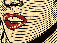 Monroe Stamp Wall Art by Graphicurry
