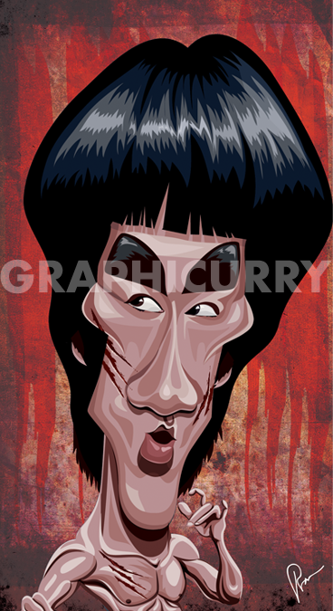 Bruce Lee Wall Art by Graphicurry