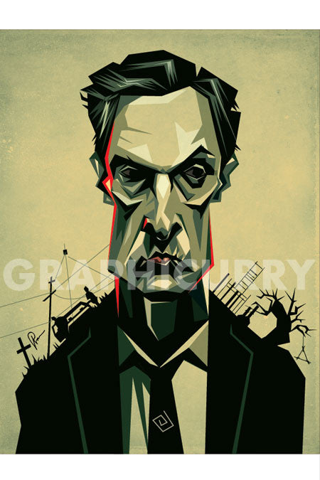 The True Detective Wall Art by Graphicurry
