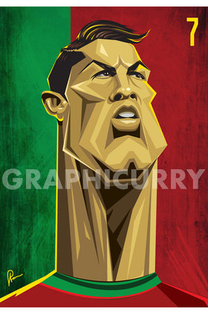 Ronaldo Wall Art by Graphicurry