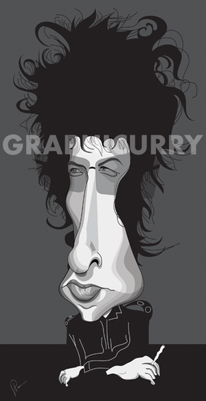 Bob Dylan Wall Art by Graphicurry