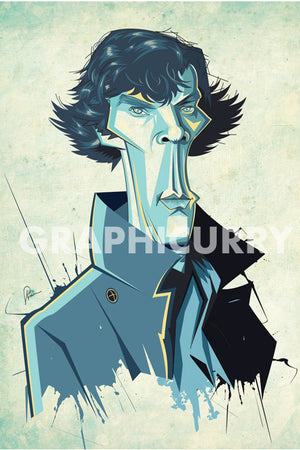 Sherlock Wall Art by Graphicurry