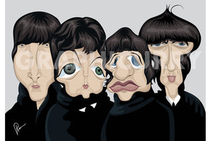 Beatles Wall Art by Graphicurry