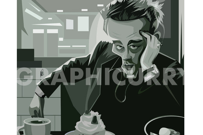 James Dean Wall Art by Graphicurry