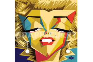 Monroe SquarePop Art by Graphicurry
