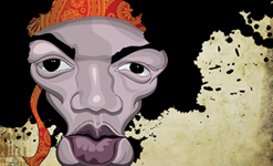 Hendrix Wall Art by Graphicurry