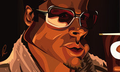 Tyler Durden (Fight Club) Wall Art by Graphicurry