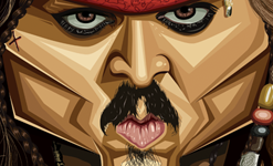 Jack Sparrow Wall Art by Graphicurry