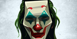 Joker Caricature Laminate Wall Art