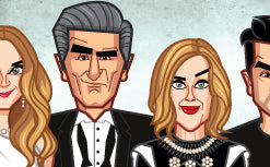 Schitt's creek Caricature Tribute art by Prasad Bhat
